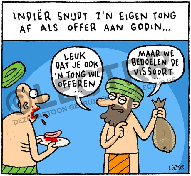 Tong als offer